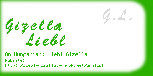 gizella liebl business card